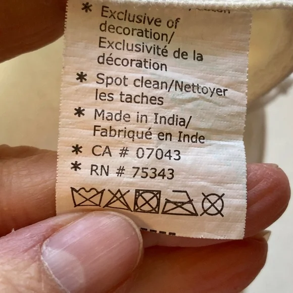 Extra Large Canvas Tote with Colorful Pineapple Print - Picture 5 of 7